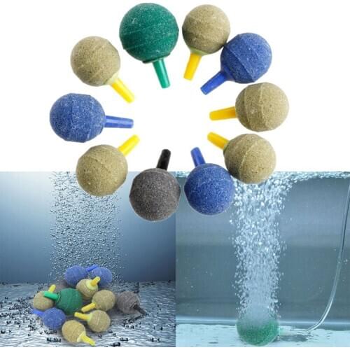 10x Aquarium Pond Cylinder Bubble Air Stone Fish Tank Aeration Aerator Diffuser