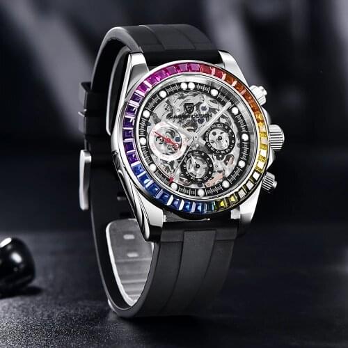 2021 PAGANI DESIGN Brand Luxury Mechanical watches for men Stainless Steel 100mm Waterproof Fashion Business Relogio Masculino
