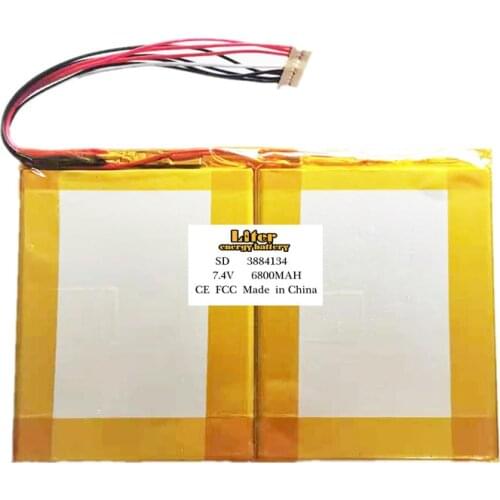 7.4V 6800mAh 386784-2S 3884134 Liter energy batteryTablet Laptop Notebook Battery For 737a 13.3 inch 8-wire Plug