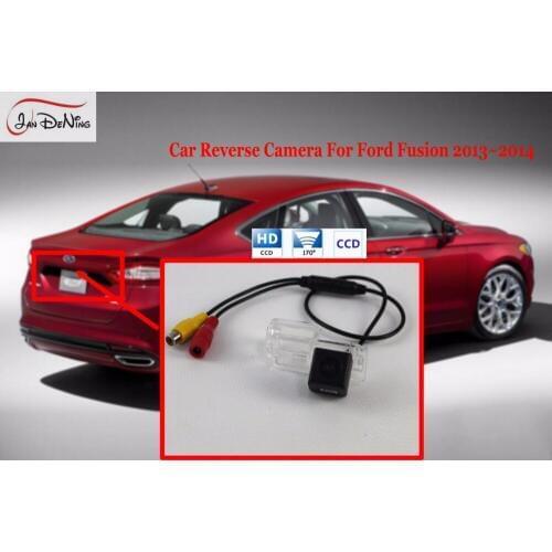 HD CCD Car Rear View Parking/ Backup Reverse Camera/ Waterproof License Plate Light OEM For Ford Fusion 2013-2014