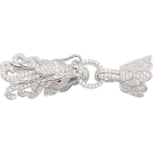 Beadsnice Sterling Silver 925 Pearl Necklace Clasps Zircon Faucet Clasp for Jewelry Making Accessories 39214