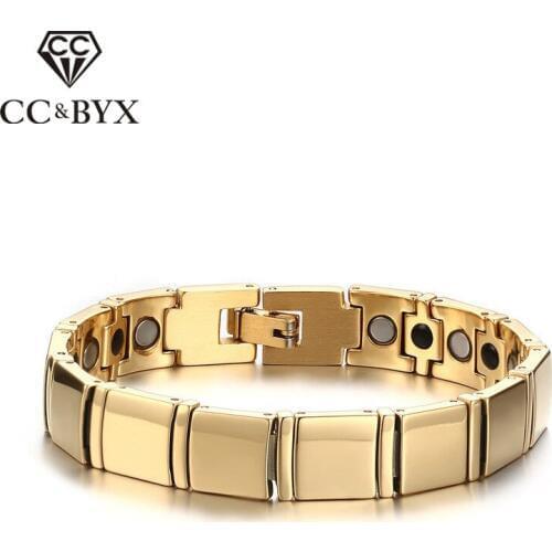 CC Mens Jewelry 11mm Tungsten Steel Gold-Color Bracelet Trendy Jewellery Unique Bangles Bijouterie Drop Shipping WBRM-002