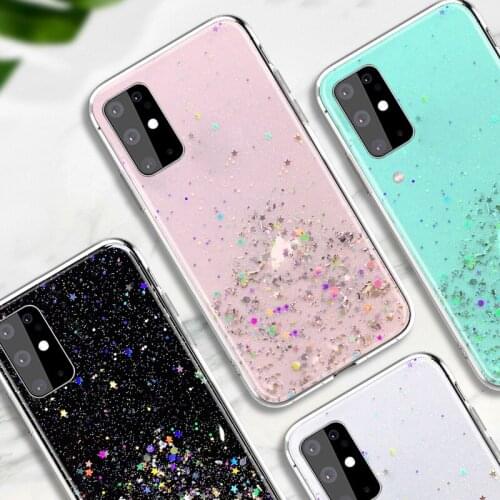 For Samsung Galaxy S20 FE Case Bling Glitter Cover For Samsung S20 S10 Plus S21 Ultra FE Note 20 Ultra 9 10 Plus Cases Bumper