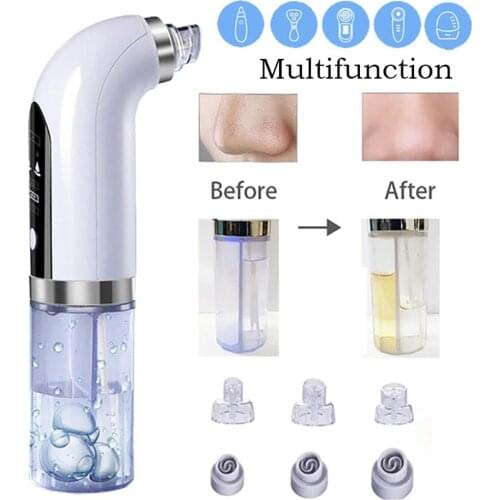 Electric Facial Vacuum Blackhead Acne Pore Cleaner Water Cycle Skin Deep Cleaning USB Rechargeable Small Bubble Beauty Care Tool
