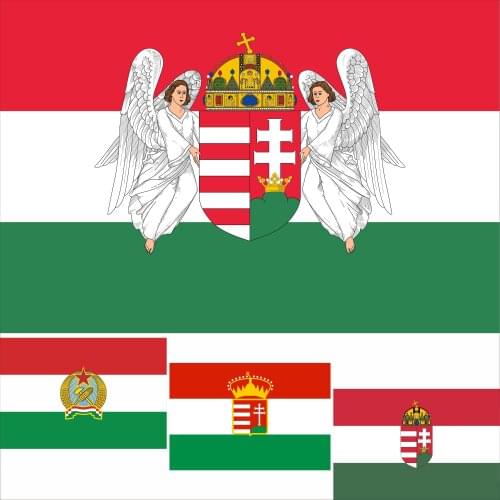 Hungary 1867-1918 History Flag 3X5FT 90X150CM 100D Polyester 1848-1957 Banner