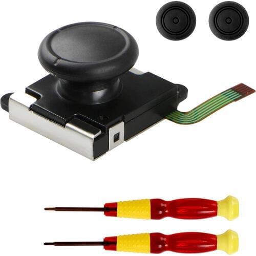 Quality 3D Replacement Joystick Analog Thumb Stick for Nintendo Switch Joy-Con Controller - Include Tri-Wing & Cross Screwdriver
