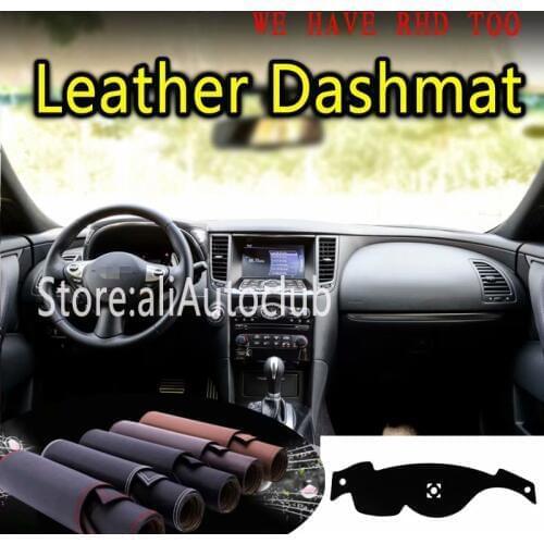 For INFINITI QX70 FX35 FX37 FX50 2008 2013 2017 2018 Leather Dashmat Dashboard Cover Dash Carpet Custom Car Styling Sunshade