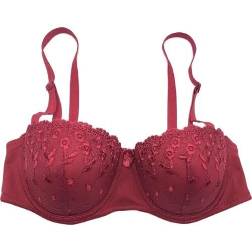 Super Push Up Bra Small breasts Sexy Lingerie Brassiere lace bralette underwear super push up White Lace Underwire Bra Wholesale