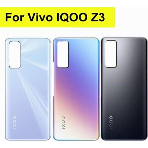 6.58" Nex For vivo iQOO Z3 Battery Cover Door Housing case Glass cover for Vivo iQOO Z3 V2073A Back Battery Cover