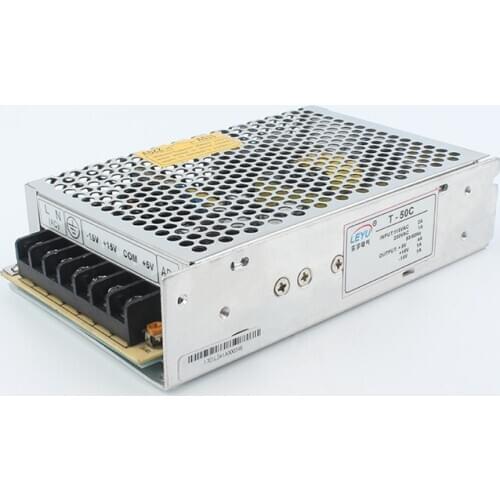 LEYU Brand T-50B 50W Switching Power Supply Triple Output 5V 12V -12V 5A 1A 1A