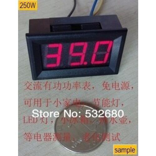 Mini 250W AC LED Digital power watt meter panel