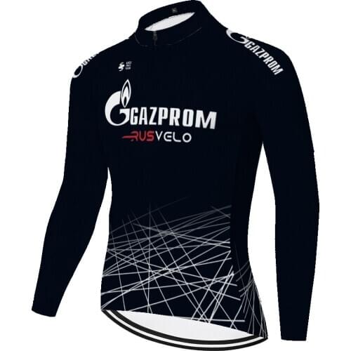 2021 Ropa Ciclismo Sportwear Bike Clothes gazprom cycling jersey men summer spring quick dry mallots ciclismo hombre long sleeve