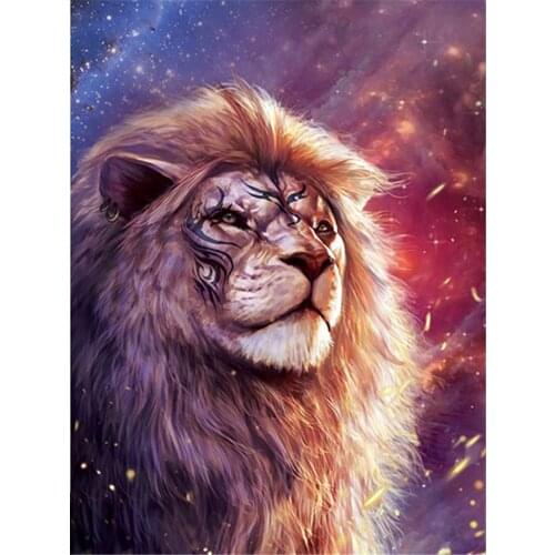 Wolf Tiger Owl Lion Deer DIY Embroidery 11CT Cross Stitch Kits Needlework Craft Set Cotton Thread Printed Dropshipping