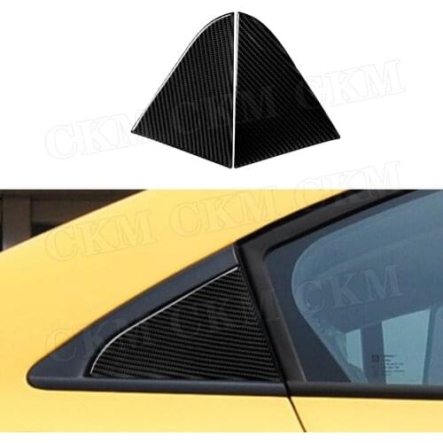 Carbon Fiber Side Window Triangle Exterior Trim Plate Cover Stickers For Chevrolet Cruze 2009-2015 Car Accessories