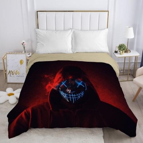 Skull Deadpool lady Duvet cover Quilt/Blanket/Comfortable Case 140x200 240x220 240x260 Queen King Single Bedding for Home red