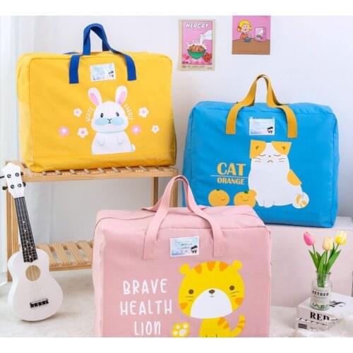 Simple lovely strong wear-resistant large capacity multi-color sizes optional sturdy portable design quilt storage bag J06