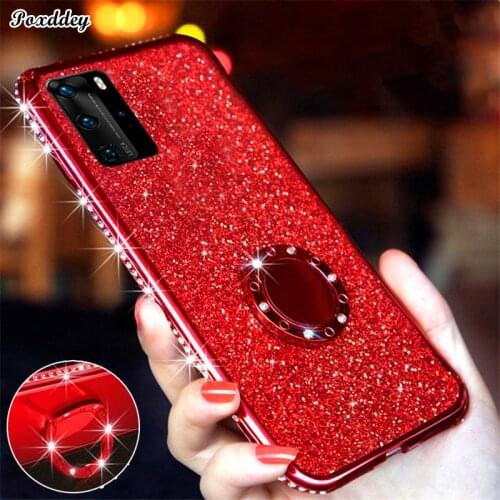 Luxury Glitter TPU Case For Realme 5 6 7 Pro 6S 6i C2 C3 Global C11 C15 OPPO Find X2 Lite Neo A1K Bling Diamond Cover Shell