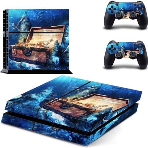 Treasure Chest Style PS4 Skin Sticker for Playstation 4 Console & 2 Controllers Decal Vinyl Protective Skins Style 1