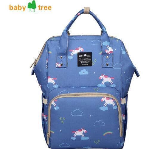 BABY TREE Mummy Maternity Nappy Bag Large Capacity Infant Baby Travel Backpack Bottles Storage Nipple Nursing Bags for Baby Care