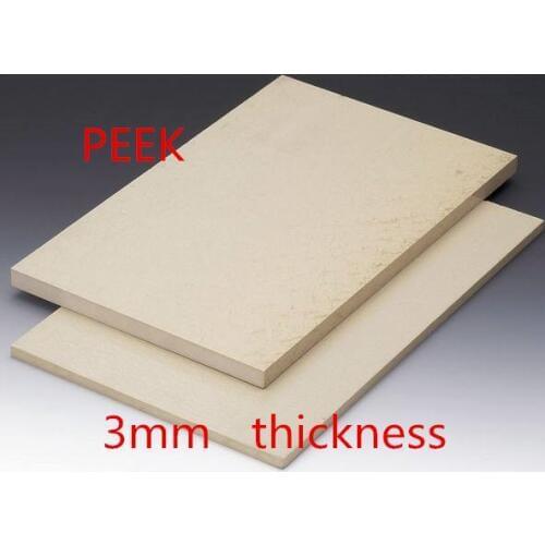 3mm thickness PEEK board KetaSpire PEEK plate polyether-ether-ketone panel sheet material high temperature resistance