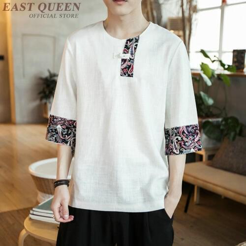 Traditional chinese clothing for men cheap clothing china chinese shirt casual loose fashion tops shirts summer 2018 AA3829 Y A