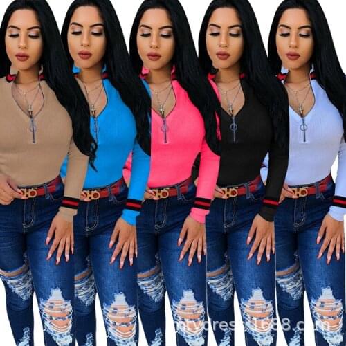 Женские однотонные футболки ZAGGIN China At AliExpress