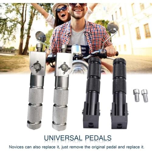 8mm Universal Pedals Folded Footrest Footpeg for Motorcycles