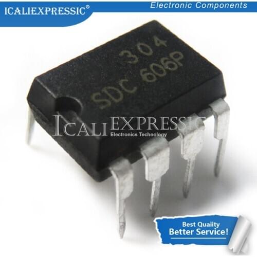 10PCS SDC606P SDC606 SDC 606 DIP-8 new original free shipping fast delivery In Stock