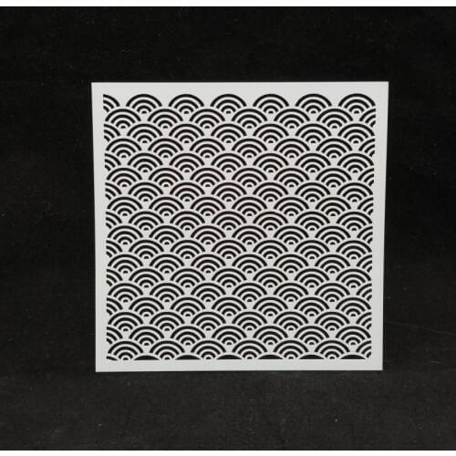 13*13 Scale style Layering Stencils for Diy scrapbook/photo album Decorative Embossing coloring,painting stencil,home decor