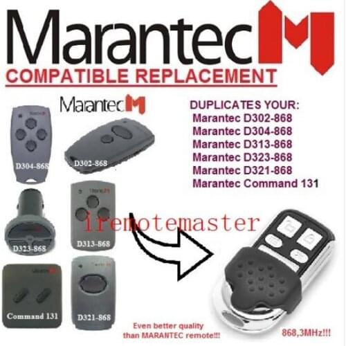2018 NEW MARANTEC Command 131 D302 D304 D313 D323 D321 replacement remote control 868MHZ Free shipping good