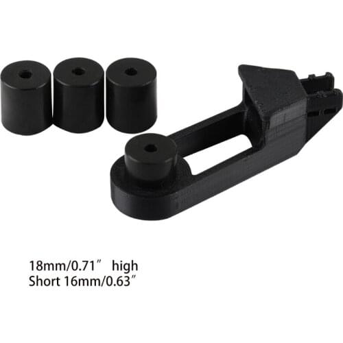 5pcs 3D Printer High Temperature Black Silicone Solid Spacer Hot Bed Leveling Column 3X18mm 1X16mm For Cr-10 Ender-3