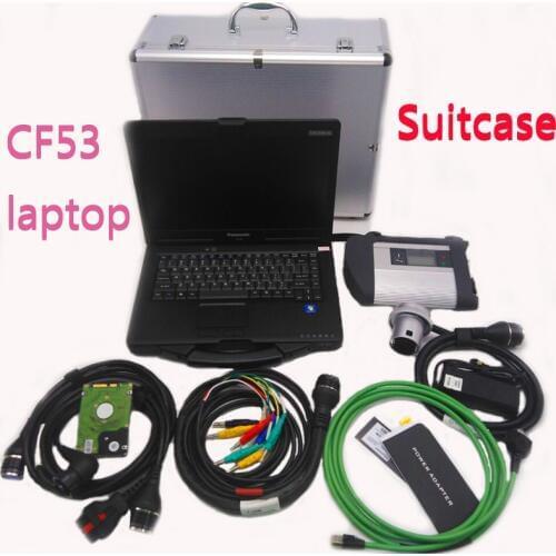 AAA+ Best quality AM79C874VI Chip MB STAR C4 SD Connect Compact 4 WIFI Diagnostic Tool with 2020.09 Software and CF53 toughbook