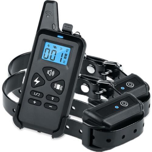 DTC-101 Dog Training Collars with Beep/Vibrate/Electric Shock For 2 Dogs 100g2280