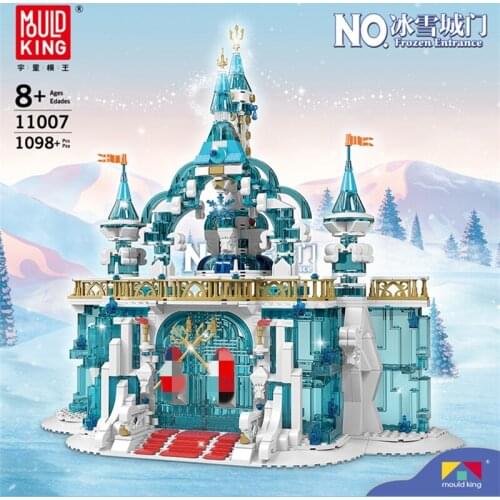MOULD KING 11007 Creative Toys The MOC Frozen Entrance Model Building Blocks Assembly Brick Kits Educational Kids Christmas Gift