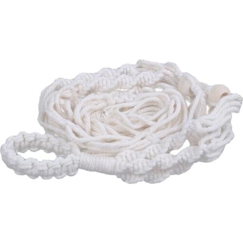 Quality Macrame Plant Hangers Indoor Outdoor Hanging Planter Basket Cotton Rope With Beads 4 Legs 90Cm