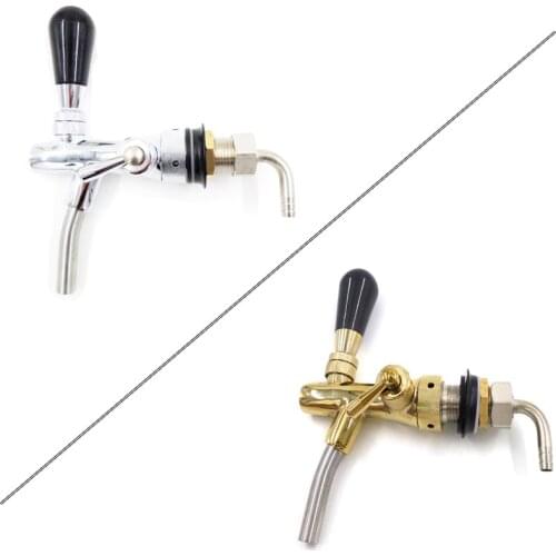 Draft Beer Tap Adjustable Faucet Flow Control Faucet G5/8 With Chrome/Golden Plating Home Brew Beer Bar Accessories