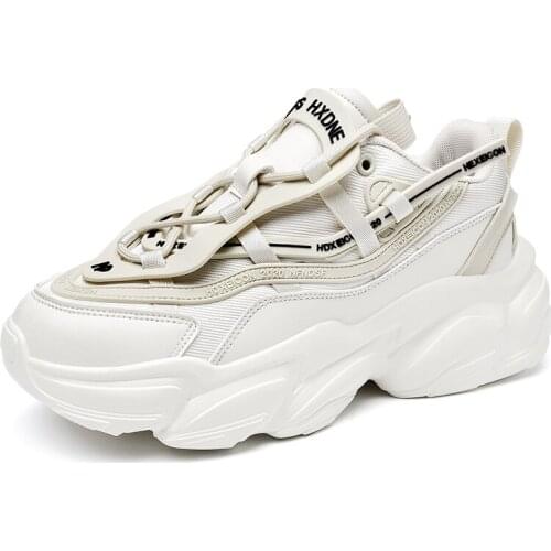 Mens Boots Platform Heels Increase Height Lightweight Casual Sneakers Mesh Upper Breathable Couple Shoes Unisex 36-44 Fashion