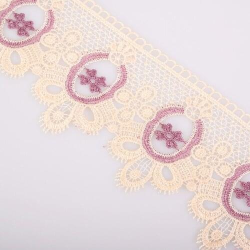 Cusack 14 yards 11 cm Lace Trim Ribbon Applique for Garments Home Textiles Trimmings DIY Crafts Polyester Lace Fabric Purple