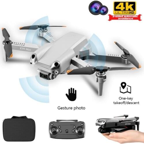 K99 Max Drone 2.4GHZ WiFi 4K HD K99Max Aerial Photography Dron Three-way Obstacle Avoidance Folding Quadcopter VS Air 2S