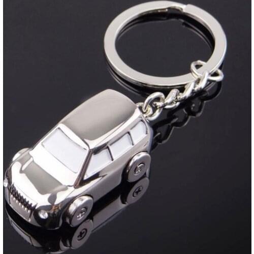 Hot Selling Simulation Cartoon Small Car Keychain Creative Unisex Car Bag Key Ring Pendant Gift For Car Lovers Wholesale Gift