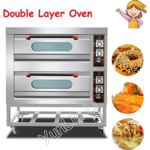 Commercial Intelligent Electric Oven Cake Making Machine Pizza Tools Multi-Functional Vertical Toaster Kitchen Double Layer Oven