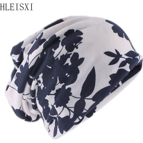 Top Fashion Spring Autumn Women Beanies Skullies Hat For Female Scarf Double Used Casual Bonnet Hip Hop Colorful Gorras