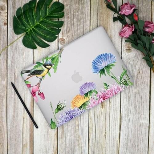 New Flowers Laptop Hard Case For Macbook M1 Chip A2337 A2338 2020 Air A1369 A1932 A2179 13 Pro A1706 A1708 Air A1466 Cover Case