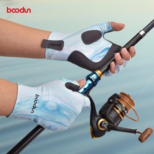 Half Finger Fishing Gloves Men Women Outdoor Fishing Anti-slip Half Finger Sports Fish Equipment Angling SBR Gloves