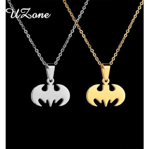 UZone Charm Stainless Steel Bat Pendant&Necklace Animal Chain Necklace Jewelry For Women