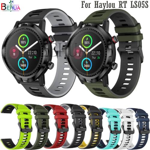 For Xiaomi Youpin Haylou RT LS05S Smartwatch Strap Bracelet Watchstrap Silicone Watchbands For OnePlus Watch 46mm Wristband Belt