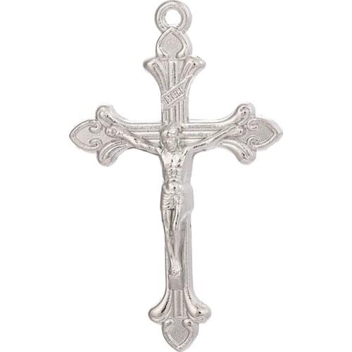 WholesaleDIY Accessories For Jewelry Cross Jesus TagChristmas Gifts Zinc Alloy Material Manufacturing Jewelry Making12PCS