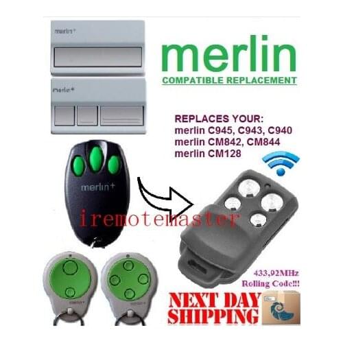 Merlin Plus c945 craw remote replacement ,Merlin Plus remote transmitter beautiful
