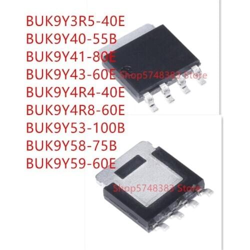10PCS BUK9Y3R5-40E BUK9Y40-55B BUK9Y41-80E BUK9Y43-60E BUK9Y4R4-40E BUK9Y4R8-60E BUK9Y53-100B BUK9Y58-75B BUK9Y59-60E SOT-669