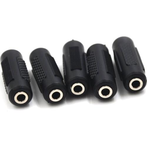 3.5mm Female To 3.5 mm Nickel-plated Female Audio Adapter Stereo Jack Coupler Extender Connector for Earphone